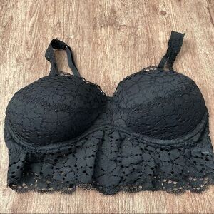 PINK Victoria's Secret Black Lace Bralette